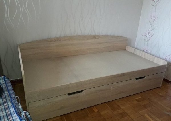 Кровать односпальная 90+2С