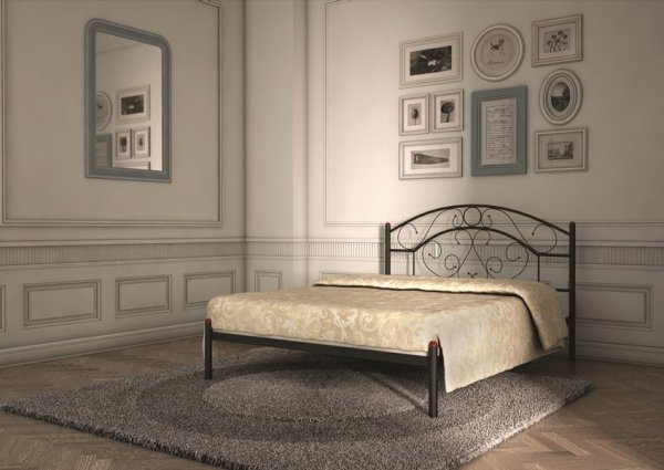 Кровать двухспальная металлическая Скарлет 180
