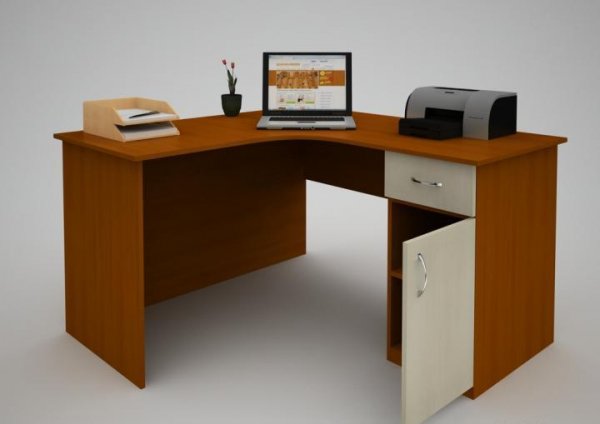 Угловой офисный стол С-37 (1400*1400)