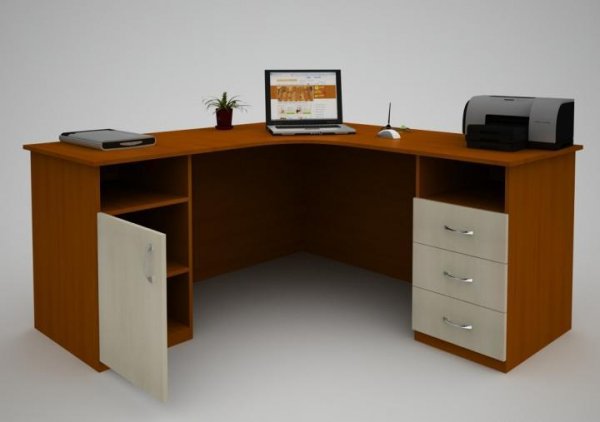 Кутовий офісний стіл С-45 (1400*1400) 