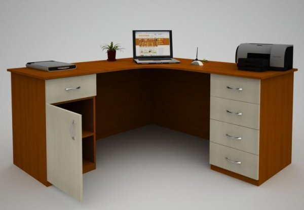 Кутовий офісний стіл С-46 (1400*1400) 