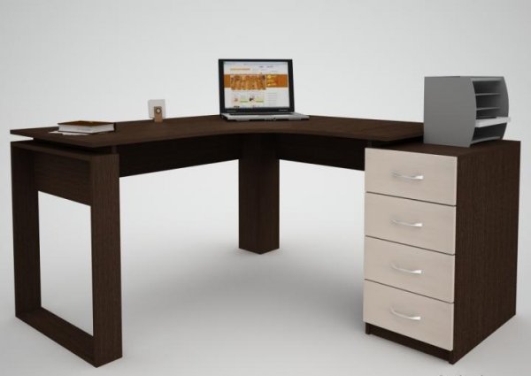 Кутовий офісний стіл Еко-28 (1450*1200) 