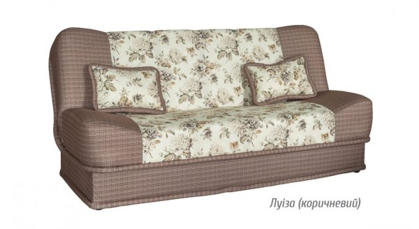 Диван прямой Даша (луиза коричневый)