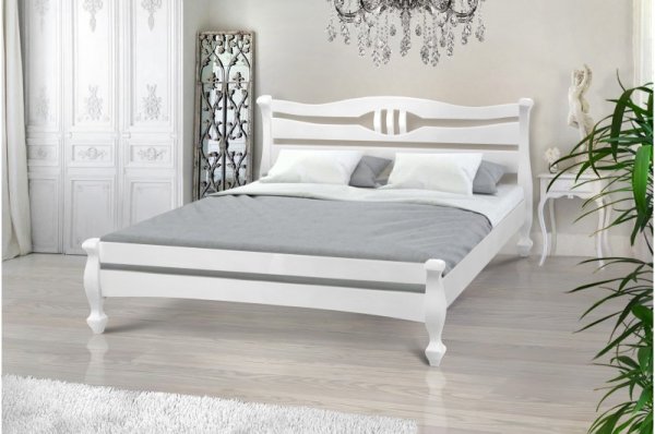 Кровать полуторная Далас 120*200 белая Серия-Артемида