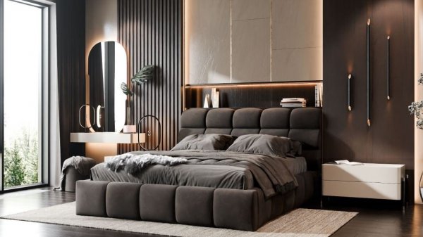 Кровать полуторная 140*200+Подьемный механизм Ванесса-2