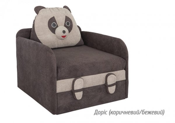 Диван детский Юниор Панда (дорис коричнево-бежевый)