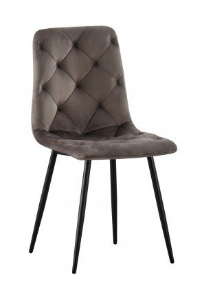 Стул Трасти (черный-велюр брауни)