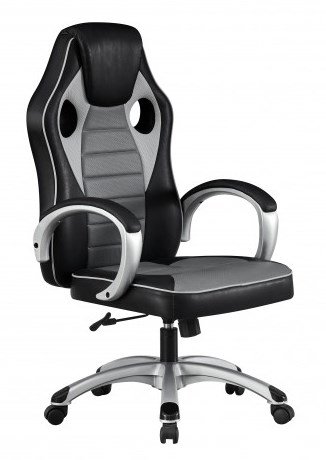 Стул компьютерный Форсаж (серый-черный)