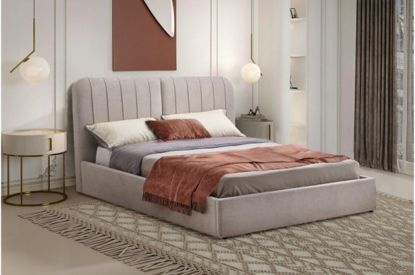 Кровать двухспальная 160*200 Бьянка+механизм (бежевая)