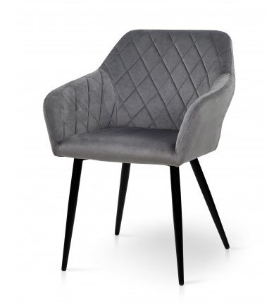 Кресло Акура (велюр серый)