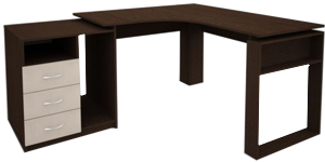Кутовий офісний стіл Еко-21 (1716*1400) 
