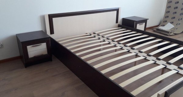 Кровать двухспальная 160*200 Соня (дуб молочный)