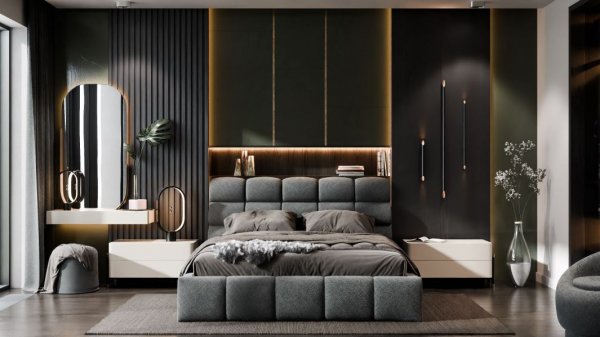 Кровать полуторная 140*200+Подьемный механизм Ванесса-2