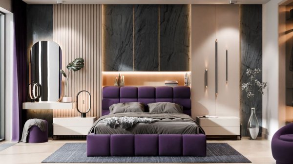 Кровать полуторная 140*200+Подьемный механизм Ванесса-2