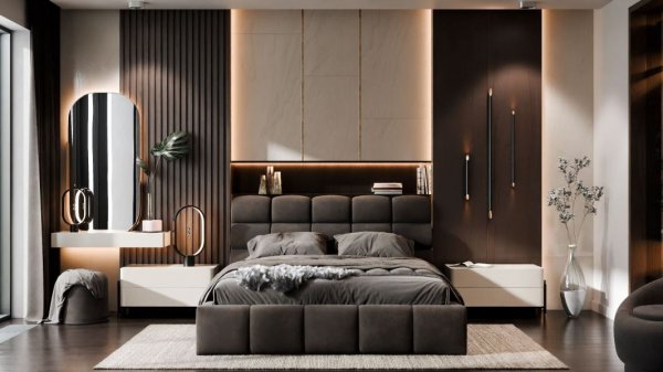 Кровать полуторная 140*200+Подьемный механизм Ванесса-2