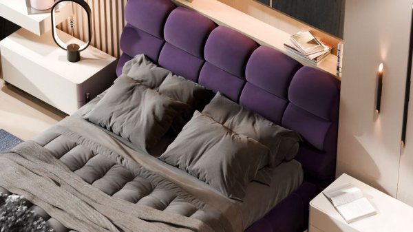 Кровать полуторная 140*200+Подьемный механизм Ванесса-2