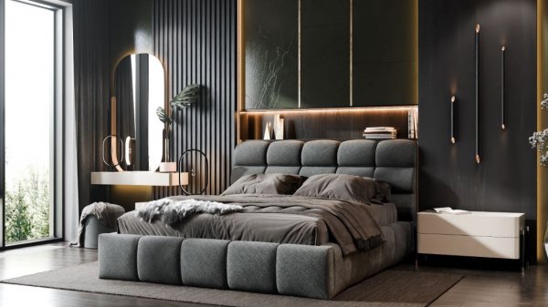 Кровать полуторная 140*200+Подьемный механизм Ванесса-2