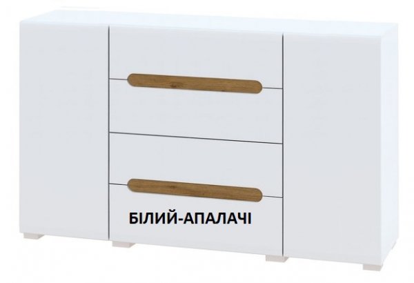 Комод 2Д4Ш Бьянко