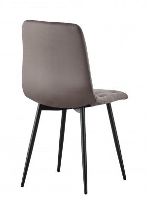 Стул Трасти (черный-велюр брауни)