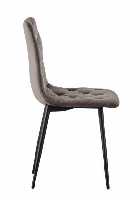 Стул Трасти (черный-велюр брауни)