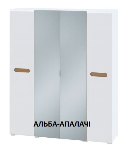 Шкаф 4ДЗ Бьянко (1800)