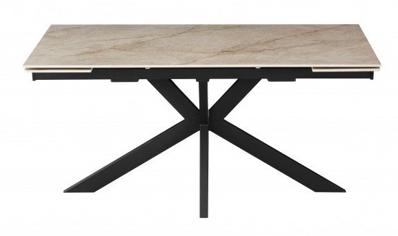 Стол обеденный Квант (черный-мускатный орех)