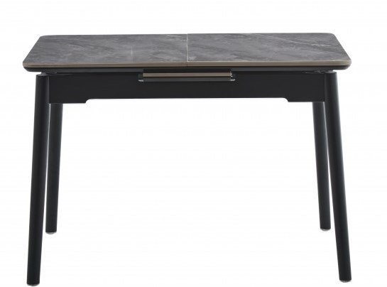 Стол обеденный Нептун черный-керамика армани grey