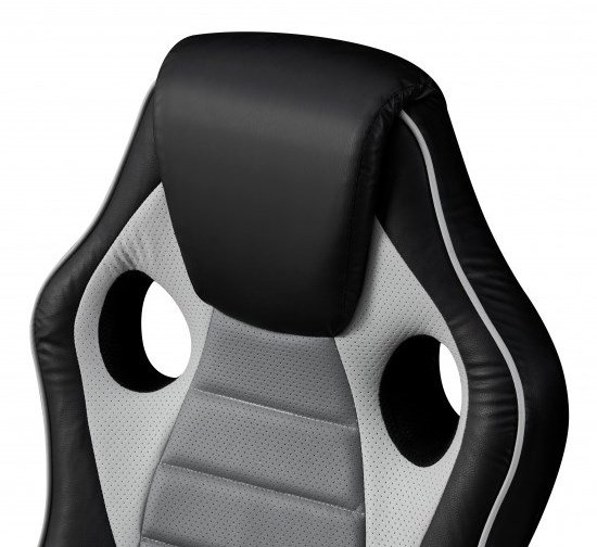 Стул компьютерный Форсаж (серый-черный)