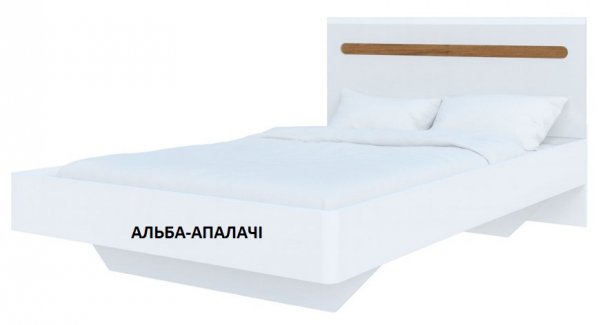 Ліжко полуторне 140*200 Б'янко