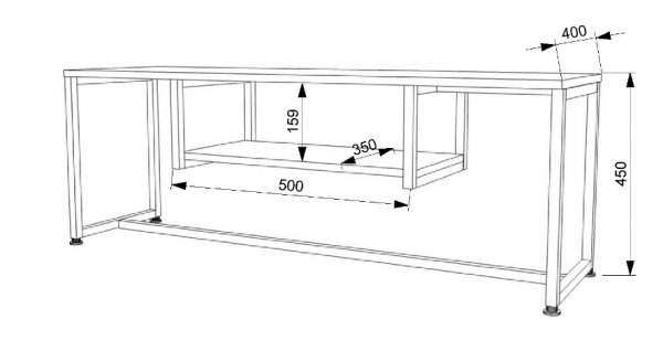 Тумба ТВ Лофт ТВЛ-4 (1100) 