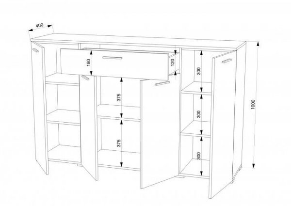 Комод-31 (1600) ДСП