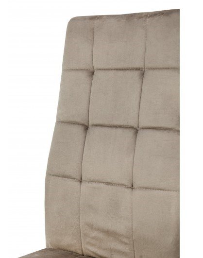 Стул Айс (белый-велюр мокрый песок)