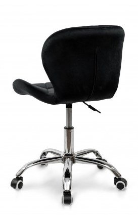 Стул компьютерный Рокки (велюр черный)