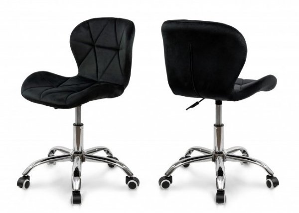 Стул компьютерный Рокки (велюр черный)