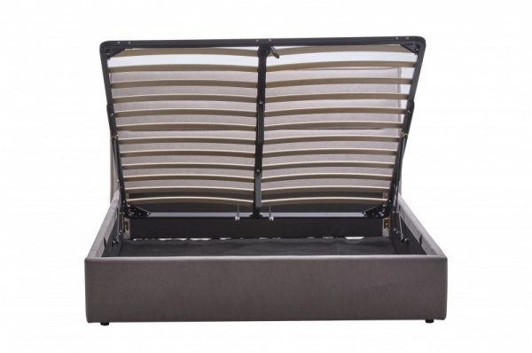 Кровать двухспальная 160*200 Оливия+механизм (светло-серая)