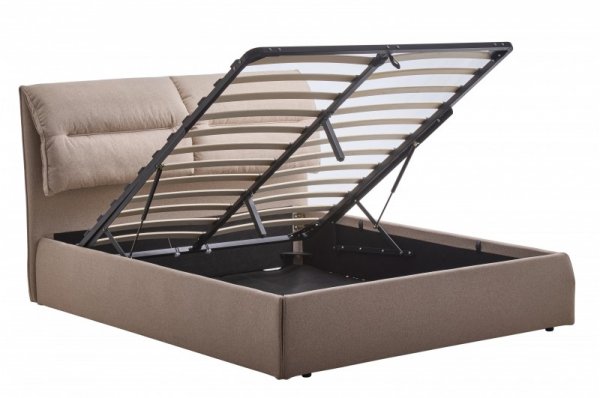 Кровать двухспальная 160*200 Сандра+механизм (бежевая)