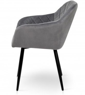 Кресло Акура (велюр серый)