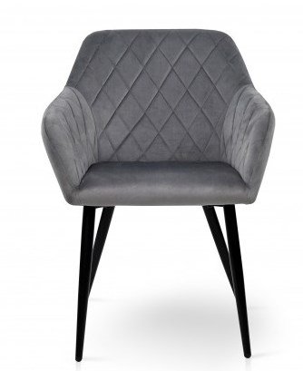 Кресло Акура (велюр серый)