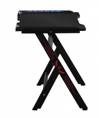Cтол геймерский Кибертон (черный с led подсветкою)