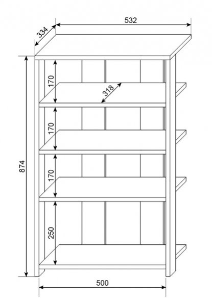 Тумба для обуви ТВД-8