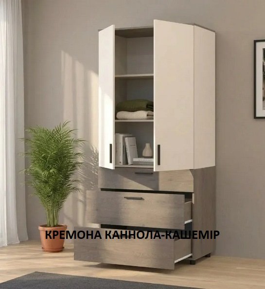 Шафа для одягу Торн 2Д/3Ш (полиці) 90*51,6*200