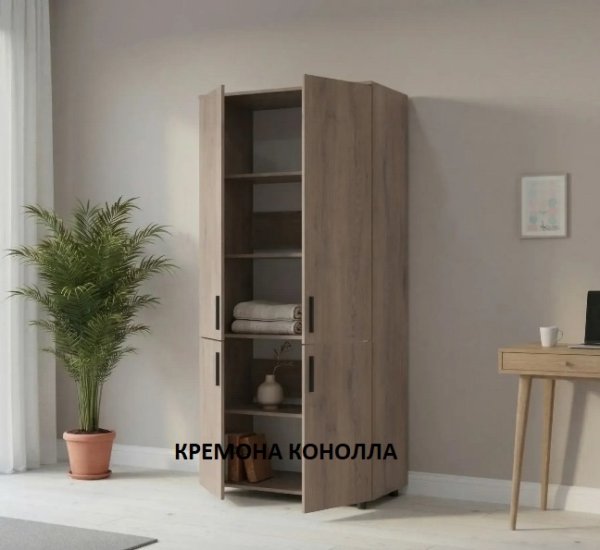 Шкаф для одежды Торн 2ДСП (полки) 90*51,6*200