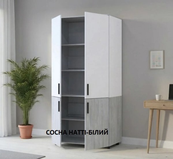 Шкаф для одежды Торн 2ДСП (полки) 90*51,6*200