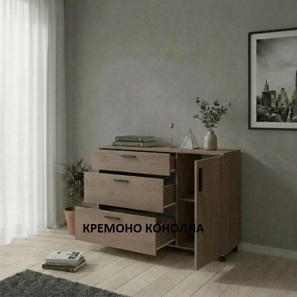 Комод Торн 3Ш/1Д 135*51,6*80